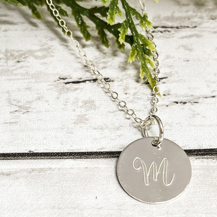 STAMPED INITIAL NECKLACE – Lavish Jewelss